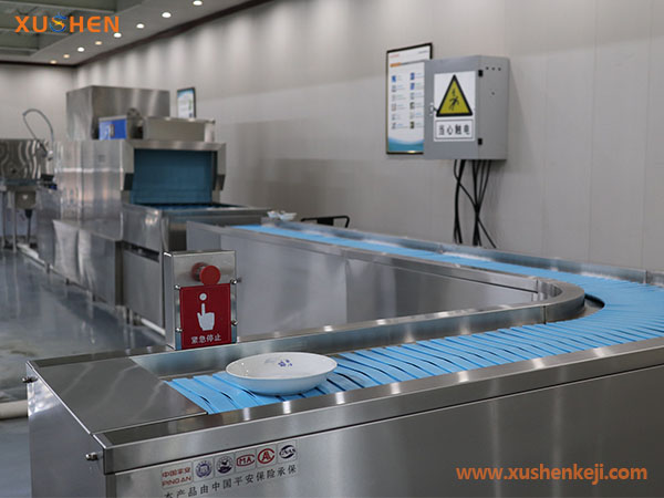 大型長龍洗碗機-學(xué)校食堂洗碗機